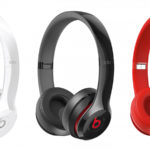 white black and red beats headphones