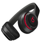 black with red accents beats headphones